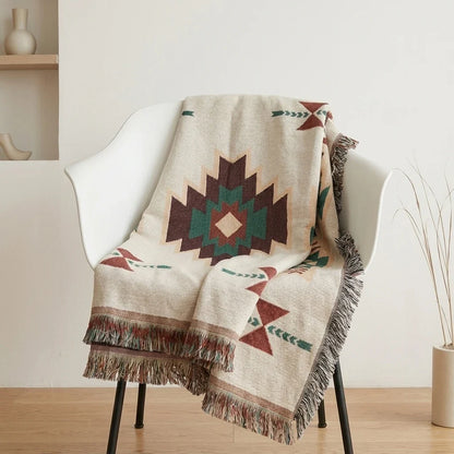 Boho Aztec Throw Blanket