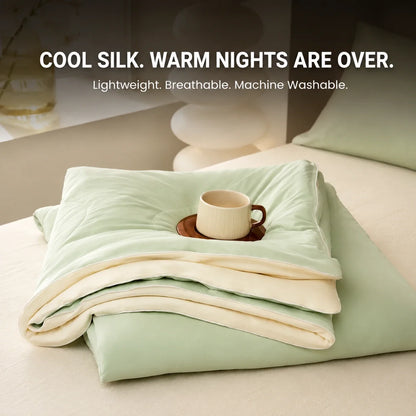 Cooling Silk Summer Blanket