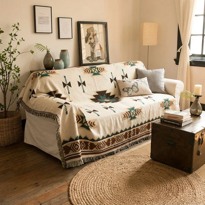 Boho Aztec Throw Blanket