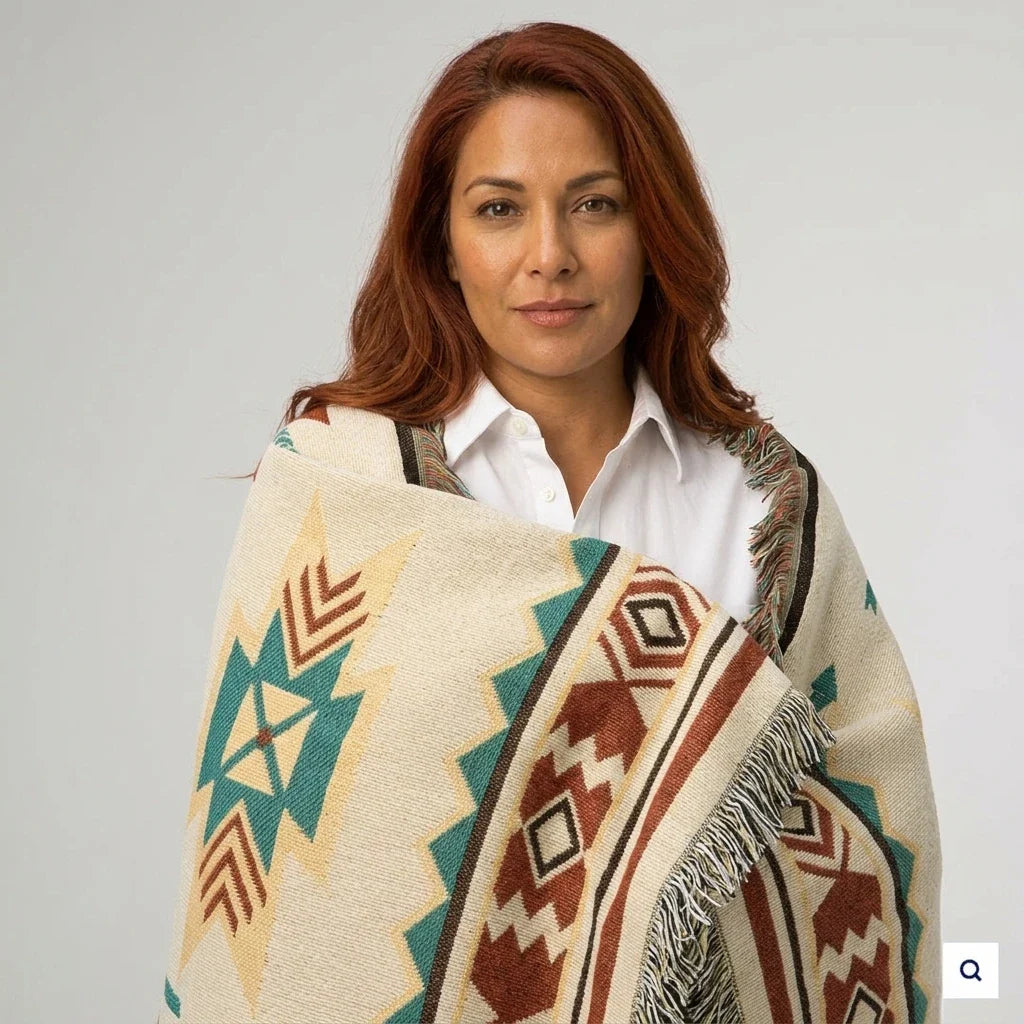 Boho Aztec Throw Blanket