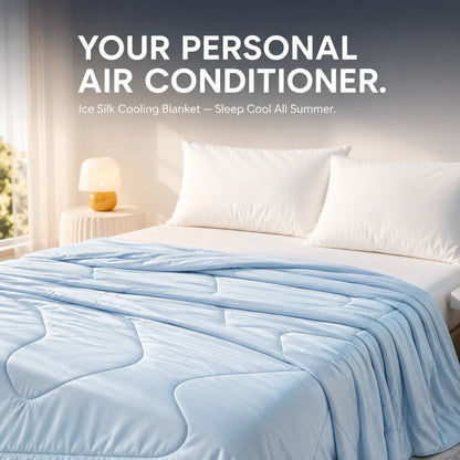 Cooling Silk Summer Blanket