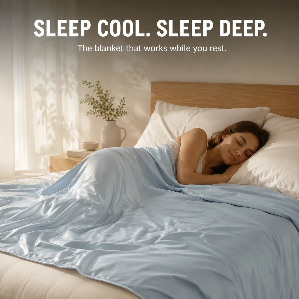 Cooling Silk Summer Blanket