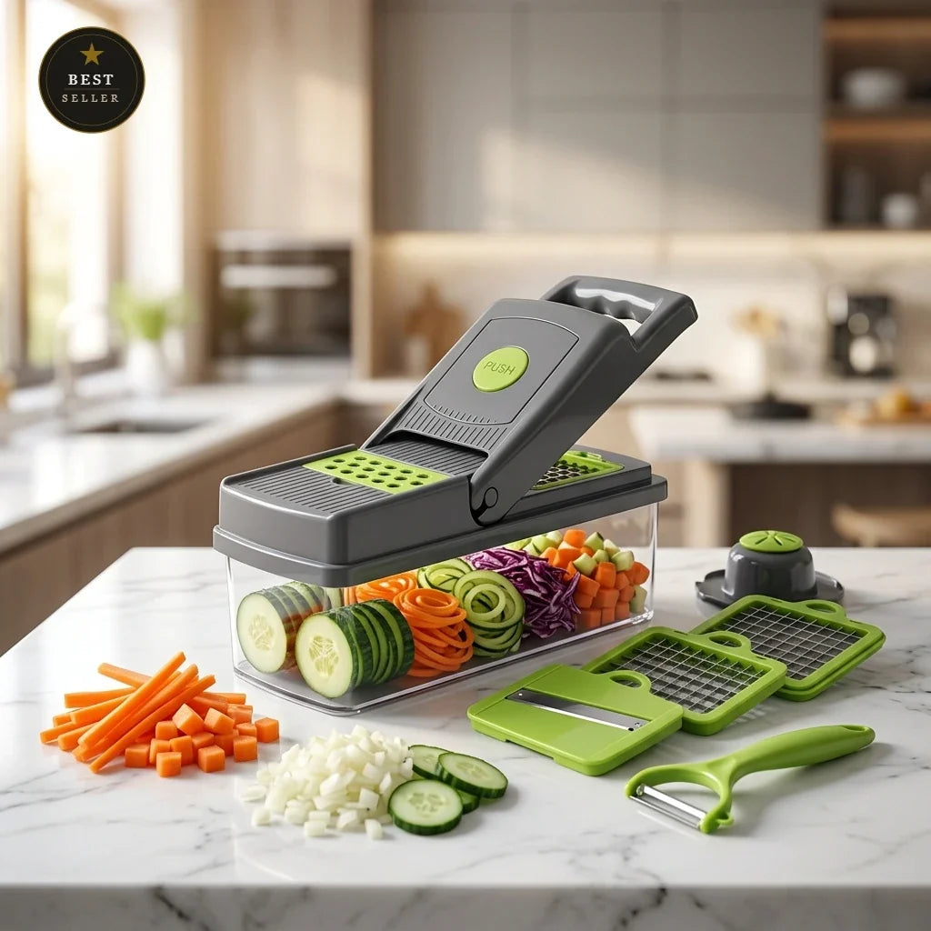 10-in-1 Multifunctional Vegetable Chopper & Slicer