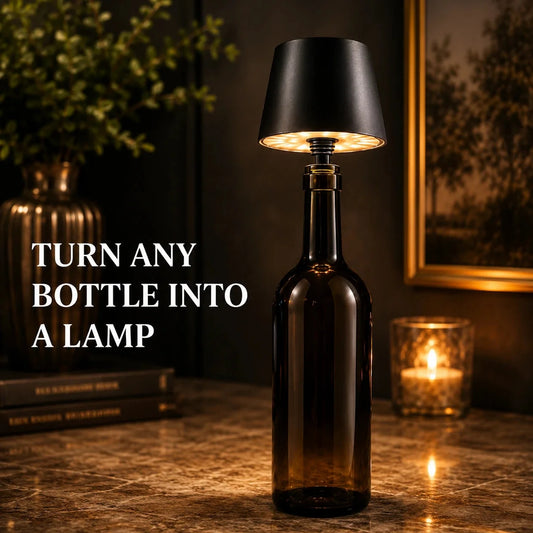 Velour Bottle Lamp