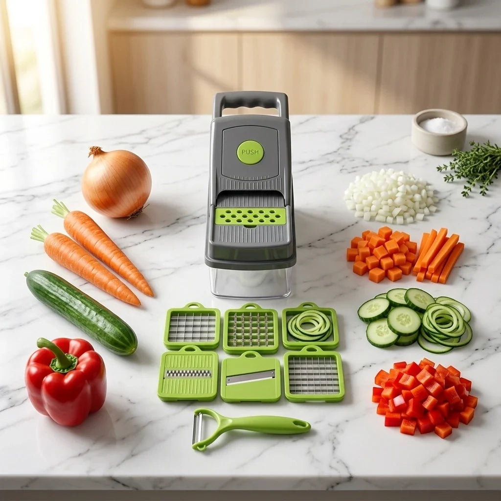 10-in-1 Multifunctional Vegetable Chopper & Slicer