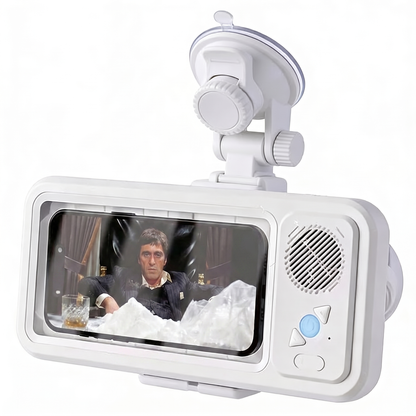 Waterproof Shower Phone Holder with Bluetooth Speaker