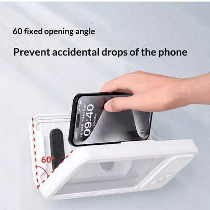 Waterproof Shower Phone Holder with Bluetooth Speaker